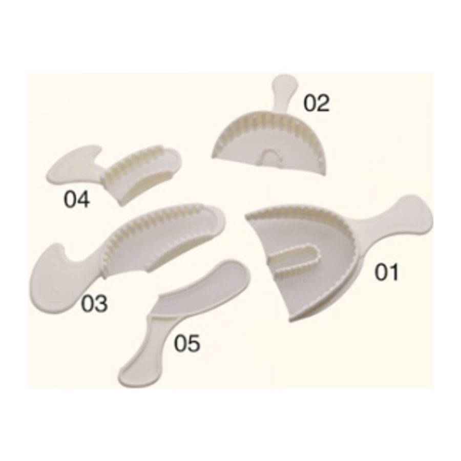 Dental Impression Tray with Net Dental Impression Tray with Net 5 Sizes Optional 50pcs/bag