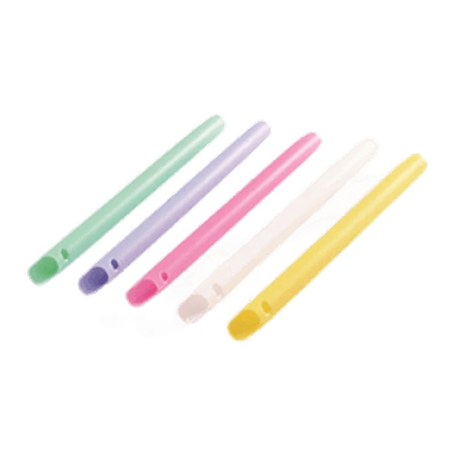High Volume Suction Tip （Bore with hole） High Volume Suction Tip (Bore with hole) Blue, green, yellow and white plastic T