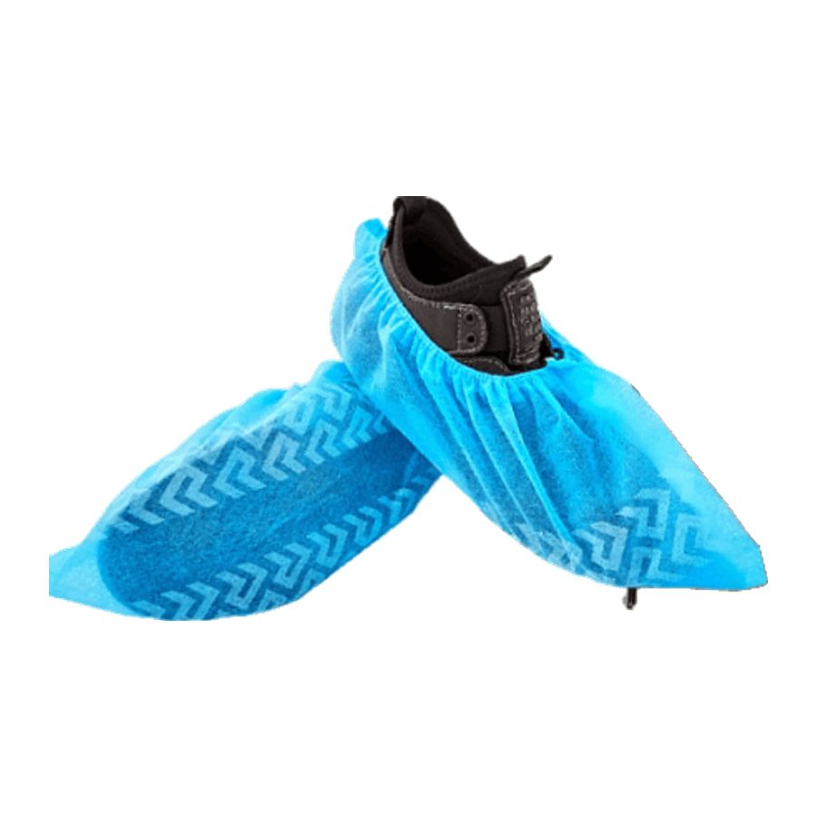 shoe cover shoe cover 35g,PPMechanism of blue printed half jin overshoes