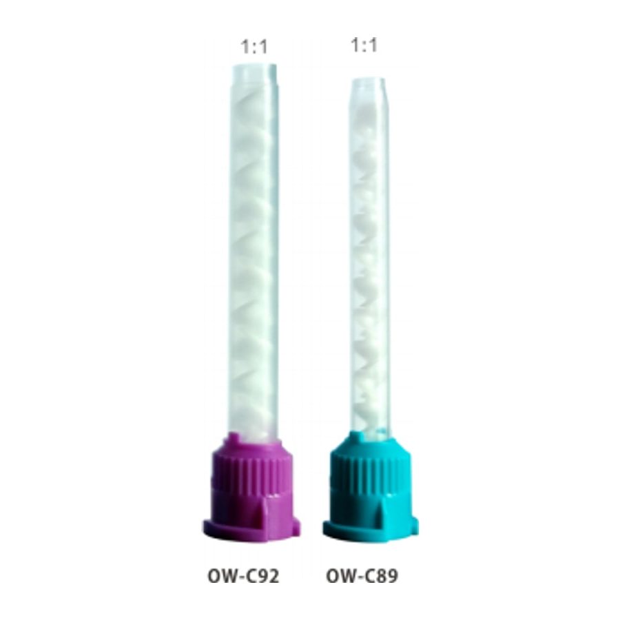 Static mixing tube Static mixing tube flat purple-92mm 1:1 green-89mm 1:1