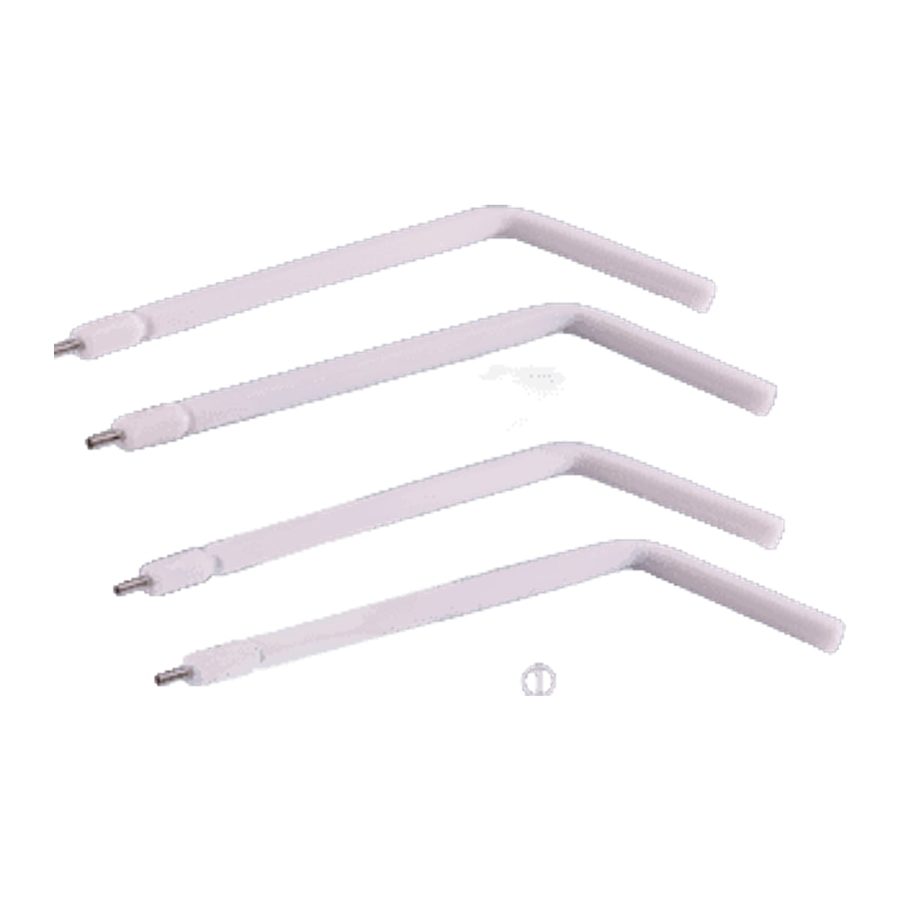 Three spray gun accessories Three spray gun accessories white