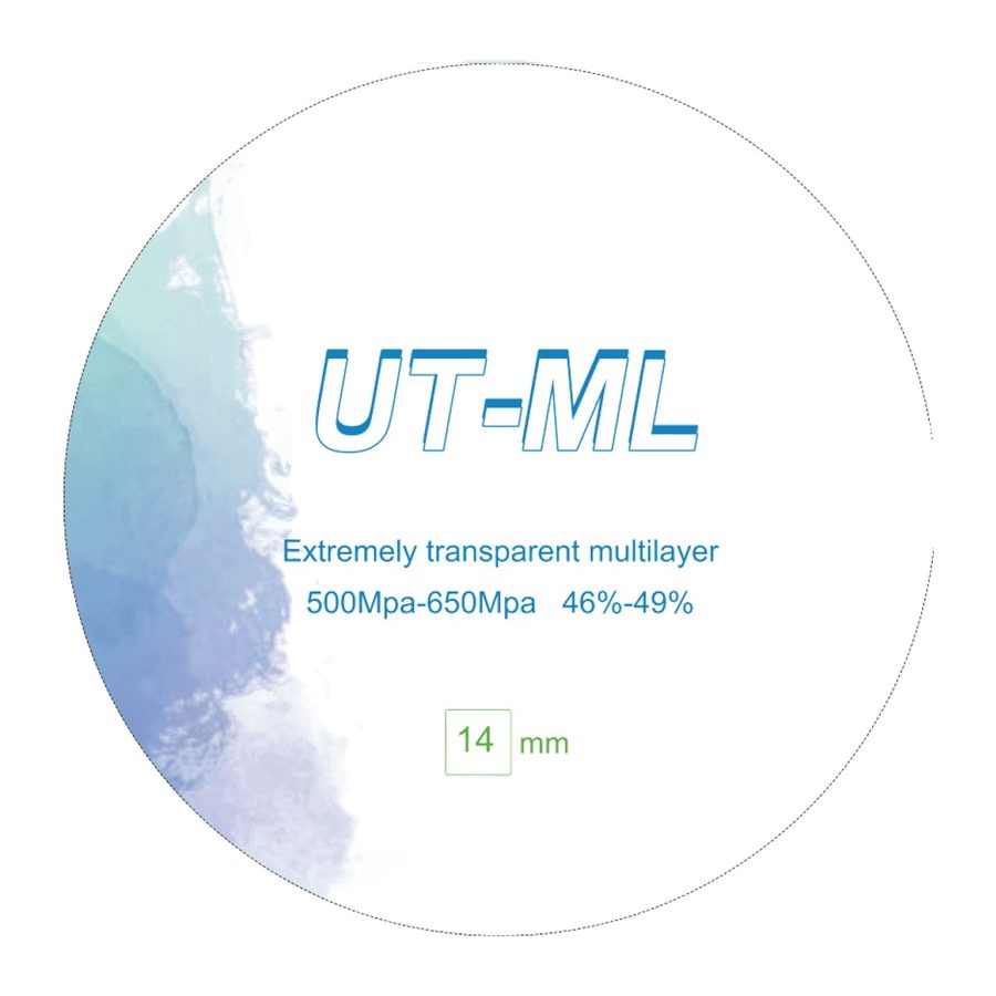 UT -ML Extremely transparent aesthetic multilayer 98mm UT -ML Extremely transparent aesthetic multilayer 98mm 12mm